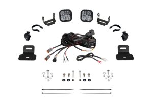 Can-Am Maverick X3 Ditch Light Kit - A-Pillar - Diode Dynamics - Stage Series SS3/SS5 Combo - Sport White - `17-`25